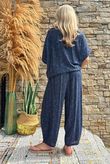 Kiti Paisley Damask Hitch Tee Navy